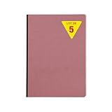 Clairefontaine 791466Cpack - Packung 5x Notizbücher Kladde Age Bag, DIN A4 21x29,7cm, Leinenrücken, 96 Blatt liniert 90g, Altrosa, 1 Pack