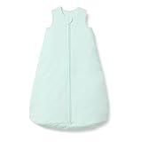 Amazon Essentials x Sofia Grainge Unisex Baby Baumwoll-Schlafsack, 2,5 TOG, als Decke Verwendbar, Blasses Minzgrün, 6-12 Monate