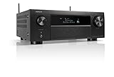 Denon AVC-X4800H 9.4-Kanal AV-Receiver, Verstärker mit Auro-3D, Dolby Atmos, DTS:X,6 '8K-Eingängen und 3 Ausgängen, Bluetooth, Airplay 2, HEOS-Multiroom, Alexa kompatibel, Schwarz