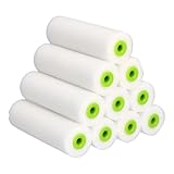 ToolSpace 10x Lackierwalze 11cm Farbwalze Farbroller Lasur Lackierrolle Nicht-Aggressive Lösemittelbeständig Lackrolle Schaumwalze Fein Lack Schaumstoffwalze Lackieren Polyurethan Schaumstoff Einsätze