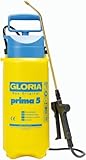 GLORIA Drucksprühgerät prima 5 | 5 Liter Gartenspritze & Drucksprüher | Pumpsprühflasche für Pflanzenschutz & Unkrautvernichter | Sprühflasche für Garten & Pflanzen