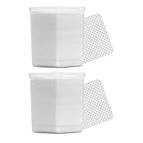 Toyvian 2 Schachteln Reinigungspads Weiß 400 Stück Wattepads Nagelölentferner Abschminktücher für Nagelstudio und Zuhause