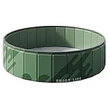 Großer faltbarer Hundepool, Planschbecken, Kinder-Hundebadewanne, 120 x 120 x 30 cm, großes und geräumiges Design, tragbar und leicht, kein Aufblasen erforderlich, für drinnen und draußen