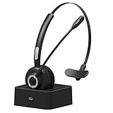 Corghd Traffic Bluetooth Headset Bluetooth Headset M97 mit Ladestation BT5.0 CVC6.0 Rauschunterdrückung