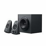 Logitech Z625 2.1 Lautsprecher-System mit Subwoofer, THX-zertifiziert, 400 Watt Spitzenleistung, 3.5 mm Eingang, Cinch- & Optischer Eingang, EU Stecker, PC/TV/Tablet/PS4/Xbox/Wii - Schwarz