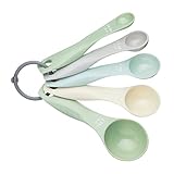 Colourworks Messlöffel-Set, 5 Löffel zum Abmessen von Lebensmitteln, langlebiger, schmutzabweisender und spülmaschinenfester Kunststoff, klassische Farbe