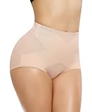 Werkiss Shapewear Damen Bauchweg Unterhose Bauch Weg Unterwäsche Bauchkontrolle Miederhose Figurformender Miederpant Body Shaper(#2 Beige, 2XL)