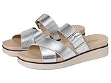 LifeStride Damen Getaway Slide Sandale, Silberfarben metallisch, 36 EU