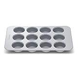 Caraway Antihaftbeschichtete Keramik-Muffinform für 12 Tassen, natürlich glatte Keramikbeschichtung, ungiftig, PTFE- und PFOA-frei, perfekt für Cupcakes, Muffins und mehr – grau