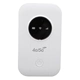 Lazmin112 4G/5G WLAN-Mobilfunk-Hotspot, Tragbarer WLAN-Router Mit SIM-Kartensteckplatz Für Reisen, Geschäftsreisen Und Camping, Unterstützt 10 Geräte, 300 Mbit/s, 3650 Mah