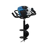 Güde Benzin Motor Erdbohrer, Lochbohrer, Pfahlbohrer, Zaunbohrer, Bohrer, GE 1450.1, 80 cm, inklusive Aufsätze