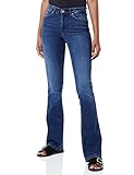 ONLY Damen Onlblush Mid flared Dnm Tai021 Noos Jeans, Dark Blue Denim, XS / 34L EU