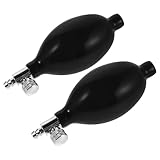 LRXIYODE 2 Stück Blutdruckmessgerät Pump Birne Latexball mit Kupferventil Manuelle Aufblaspumpe für Handdruckprüfer und Ersatzventil