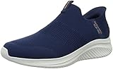 Skechers Herren Ultra Flex 3.0 Smooth Step sneakers,sports shoes, Navy Knit Trim, 44 EU