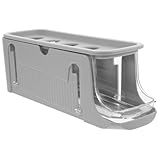 HOMSFOU Eierkarton gleiten Ebenen Gestell stapelbar Halter für frische Eier eierregal Eierständer für den Kühlschrank Eierhalterregal Eierorganisator für die Küche Plastik Hellgrau