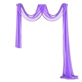 Oxxggkao Hochzeits-Hintergrund, Vorhang, Tüll, Bogen, Dekoration, für Jubiläen und besondere Anlässe