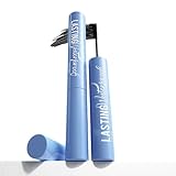 Schwarze Mascara Für Kurze Untere Wimpern Mit Kleiner Bürste - Voluminöser Verlängernder Effekt, Klumpenfrei, Schmutzfest Und Wasserfest, Leicht Entfernbar