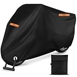 Cirulli Motorrad abdeckplane,Wasserdicht, Winddicht und Winterfest. Aus 210D Oxford Stoff,Motorradabdeckung Passend für eine Vielzahl von Motorradmodellen,Motorradplanen & Bezüge245x105x125cm