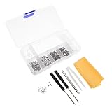 Gatuida Brillen Reparaturset mit Schrauben und Schraubenziehern Tragbares Leichtes Brillenwerkzeug für Brillen Sonnenbrillenreparatur Inkl Brillen ohrenpolster und Optischem