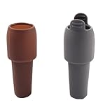 4 Stück wiederverwendbare Sektflaschenverschlüsse mit Griff – Silikon-Weinstopfen für Bier, Champagner, Prosecco & Heimgebrauch