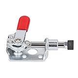 Fafeicy Kniehebelspanner aus Edelstahl, Push-Pull-Knebelspanner Rutschfester Horizontaler Schnellspanner-Knebelspanner, 40kg / 88.2lb Haltekapazität, Kunststoffabdeckungsgriff