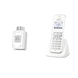 AVM Fritz!DECT 302 (Intelligenter Heizkörperregler Für Das Heimnetz, Für Alle Gängigen Heizkörperventile Und Fritz!Box Mit DECT-Basis, Fritz!OS Ab Version 6.83) & Fritz!Fon M2 DECT-Komforttelefon