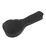 perfeclan Mandolinenkoffer, gepolsterte Mandoline Tasche Tragetasche bag für die meisten Mandolinen - Schwarz