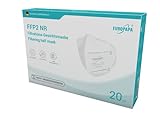 EUROPAPA® FFP2 Weiss Maske 5-Lagen Mundschutzmaske Stelle zertifiziert Atemschutzmasken hygienische Einzelverpackung EU 2016/425 (20 Stück x 2)