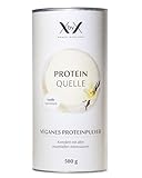 XbyX Protein Quelle 500 g - Vanillegeschmack - 20 g Protein pro Portion - aus Favabohne, Reis & Kichererbse - komplettes Aminosäureprofil - vegan