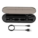 F Fityle Elektrische Zahnbürste Ladestation für HX9382 HX9372 - Innovatives Design, schwarzes 1m Kabel