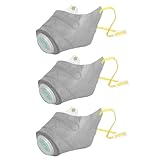 Generisch Hundeluftfiltermaske - Wiederverwendbare Atemschutzmaske | 3er Set Atmungsaktiv Flexibel Für Training Outdoor Camping Wandern