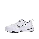 Nike Herren Air Monarch Iv Fitnessschuhe, Weiß Midnight Navy Metallic Silver, 46 EU