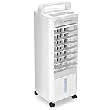 TROTEC Aircooler PAE 12 Luftkühler 3-in-1 mobile Klimaanlage Ventilator Luftbefeuchter 3 Gebläsestufen 3 l Tank Verdunstungskühlung Luftfilter Honeycomb-Technologie