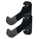 SAFIGLE 2 Stück Teiliges Acryl Yoga Mat Wandregal Schwarz Praktisches Aufbewahrungsregal für Yogamatten Schaumstoffrollen und Trainingsbänder Einfach zu Montieren Platzsparend für Fitness