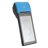 POS PDA Belegdrucker 58 Mm, Tragbarer PDA Drucker mit 5,5 Zoll Touchscreen, Unterstützt 4GLTE WiFiBluetooth NFC, Thermodrucker für Android 12.0 (Eurasien)