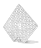 SOBEAU Duschmatte rutschfest 53x53cm-Quadrat Duschmatten BPA-frei - Antirutschmatte für die Dusche mit Abflusslöchern für Schimmel- und Pilzresistenz（transparent）