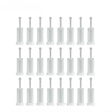 Honseadek 24 Stück 11 mm Durchmesser Farbsiebe, feinmaschiger Sprühfilter, Schwerkraftzufuhr HVLP, Einweg-Kunststoffsieb für Farbtopf, weiß