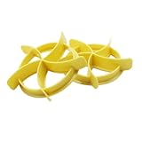 Hoement 4 Stück Backwerkzeuge Brotextrusion Keksformen Keksschablonen Teigschneider Ausstechformen kuchenbackform kastenform für kuchen Backform für Jelly Formen für Brotpressen Yellow