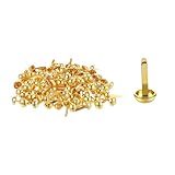 100 Stück Musterbeutelklammern, Briefklammern, Metall Rundkopfklammern, Mini Klammern Für Schule Büro Papier Briefklammern Basteln Handwerk DIY Scrapbooking Handwerk Papier Verschlüsse