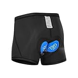 DJSKLDF Radlerhose Gel Pad Radhose Radunterhose Pro 9D 19D 20D Fahrradshorts Schwarz Bike Unterwäsche Fahrrad Mountainbike(Color-2,XXS)