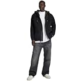 G-STAR RAW Herren Hooded Sherpa Jacke, Schwarz (pitch black D23594-D304-A810), L