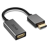 HGZHNAT Aluminiumgehäuse Active DisplayPort HDMIS Adapterkonverter Für DisplayPort Monitor, Unterstützt 8K60Hz 4K120Hz Auflösung Für PC Monitore Gaming Geräte Setups Computer Notebook