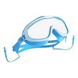 Schwimmbrille – Modische Brille, leichte und modische Brille | Taucherbrille mit Schnorchel für Anti-Beschlag, 180 Grad klare Sicht, Schwimmbrille mit großem Rahmen