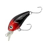 Major Fish Forellen Barsch Wobbler Lil Bill Crankbait 38 mm Metallic Schwarz Rot