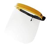 Viwanda Gesichtsschutz Basic mit klarem Polycarbonat Visier - Schutz für Augen und Nase vor fliegenden Partikeln, Flüssigkeiten und Hitze - CE zertifiziert nach DIN EN 166