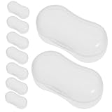 GLEAVI 20 Stück Teiliges Fingerzahnbürsten Behälter für Haustiere und Transparente Aufbewahrungsbox für Zahnpflege und Zahnreinigung aus Langlebigem Material zu Reinigen Transportieren