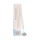 DE REMOS Mundspiegel/Zahnspiegel mit 1.5-facher Vergrößerung aus rostfreiem Edelstahl