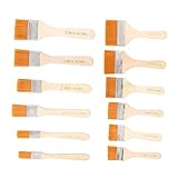 Operitacx 12-Teiliges Set Bürste bbrush bbrusch Pinsel für ölfarben Paint Brush Watercolor stifte Machen Detail Fleck Auto einfügen Kunstpinsel Ölgemäldepinsel Haarpinsel malen Nylon Orange