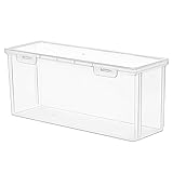 FOLODA Transparente Brotbox mit Deckel, Behälter, Spender, Haushaltszubehör für Küche, Esszimmer, Tischplatte