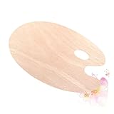 Veemoon Holz Mischpalette Oval aus Nachhaltigem Holz für Öl Acryl und Aquarellfarben Leichtes Robustes Farbmischbrett für Künstler Studenten und Hobbymaler für Präzises Farbauftragen